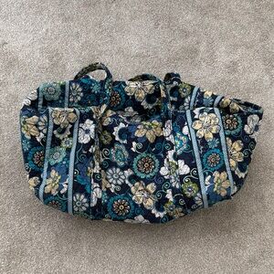 Vera Bradley Mod Floral Blue Large Duffel